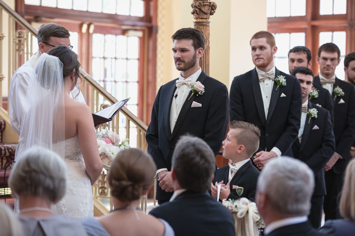 Wedding ceremony at the ballroom at church street in downtown Orlando by top photographer