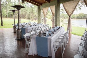 Rustic baby blue wedding at Skyline Ranch in groveland by top Orlando wedding photographer and videographer
