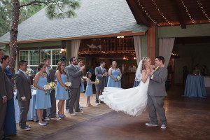 Rustic baby blue wedding at Skyline Ranch in groveland by top Orlando wedding photographer and videographer