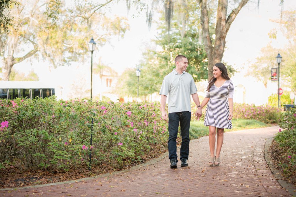 Rollins College Engagement in Winter Park by best Orlando wedding photographer