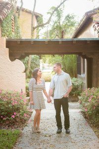 Rollins College Winter Park Engagement Session by best Orlando wedding photographer