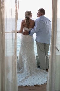 Bahamas destination cruise wedding by top Orlando wedding photographer to the Caribbean