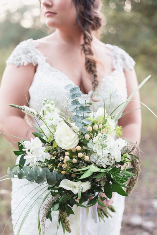 Woody rustic outdoor Bridal portraits for bride to be by top Orlando wedding photographer