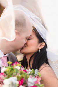 Top Orlando wedding photographer captures intimate elopement wedding ceremony at Lake Eola in downtown Orlando