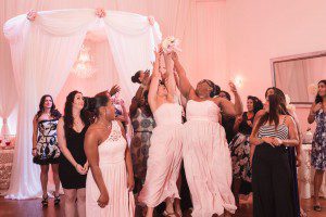 Top Orlando wedding photographer and videographer captures blush pink wedding at Crystal Ballroom Veranda in metro west