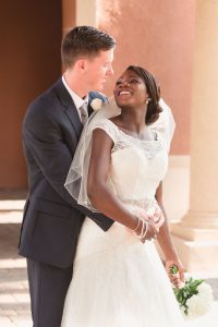 Navy blue & yellow themed wedding at Trilogy Magnolia House captured by Orlando Wedding Photographer