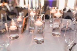 Navy blue & yellow themed wedding at Trilogy Magnolia House captured by Orlando Wedding Photographer