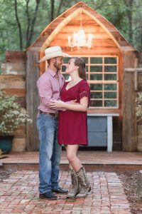 Country rustic engagement session at a barn by top Orlando wedding & engagement photographer