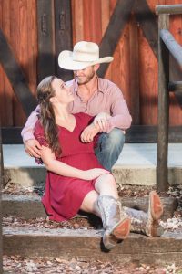 Country rustic engagement session at a barn by top Orlando wedding & engagement photographer