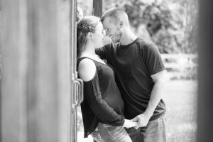 Country rustic engagement session at a barn by top Orlando wedding & engagement photographer