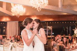 Romantic same-sex wedding at TImacuan golf club in Lake Mary north of Orlando captured by top wedding photographer and videographer