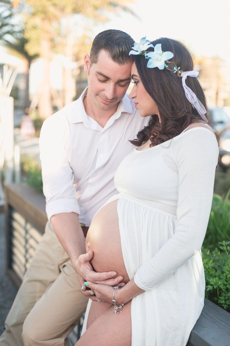 Maternity photography session in the garden at Canvas in Lake Nona by top Orlando photographer
