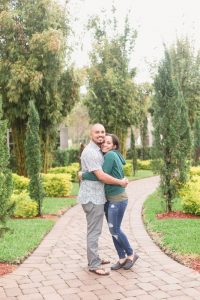 Couples portraits after their surprise proposal by top Orlando engagement photographer