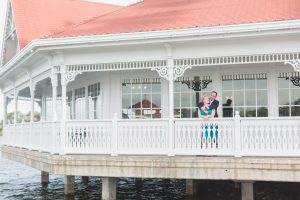 Engagement photography session at the Grand Floridian Resort a favorite from Orlando wedding photographer to take engagement photos
