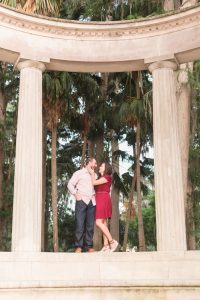 Romantic and fun engagement session at Kraft Azalea gardens in Winter Park just north of Orlando by top engagement and proposal photographer