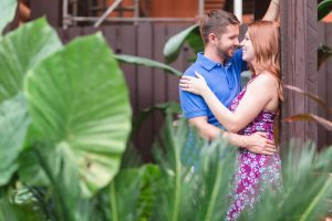 Engagement photography in Orlando at Disney's Polynesian resort captured by top Central Florida engagement and proposal photographer