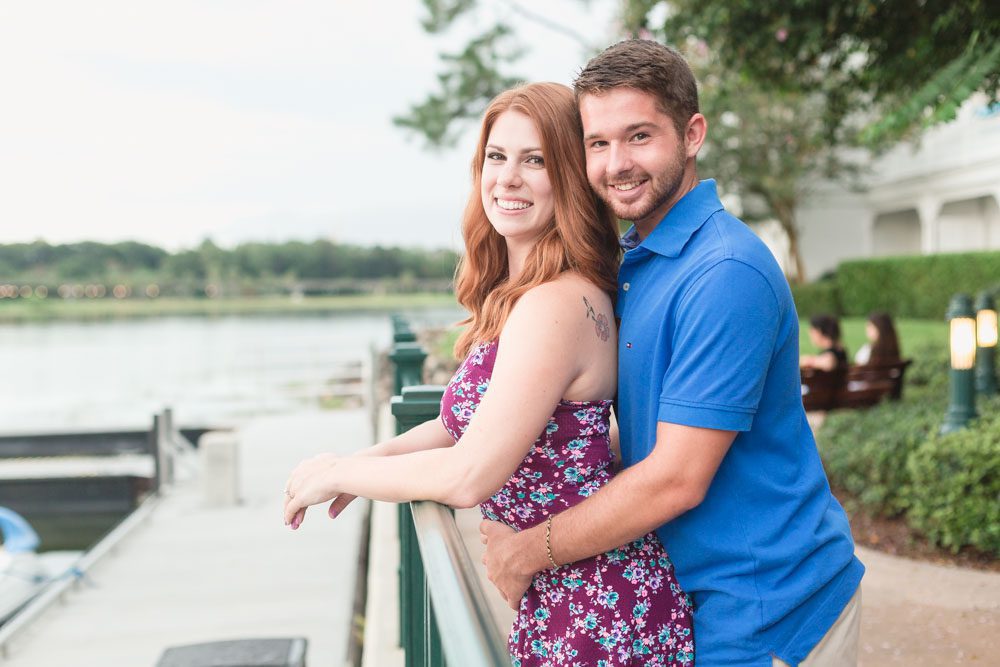 Romantic engagement photography session at the Grand Floridian Disney resort by Orlando top photographer