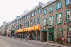 Beautiful European inspired architecture in Old Quebec, Canada during my travel photography adventures