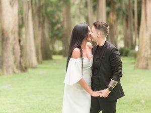 Same sex lesbian elopement at kraft azalea gardens in Winter Park north of Orlando
