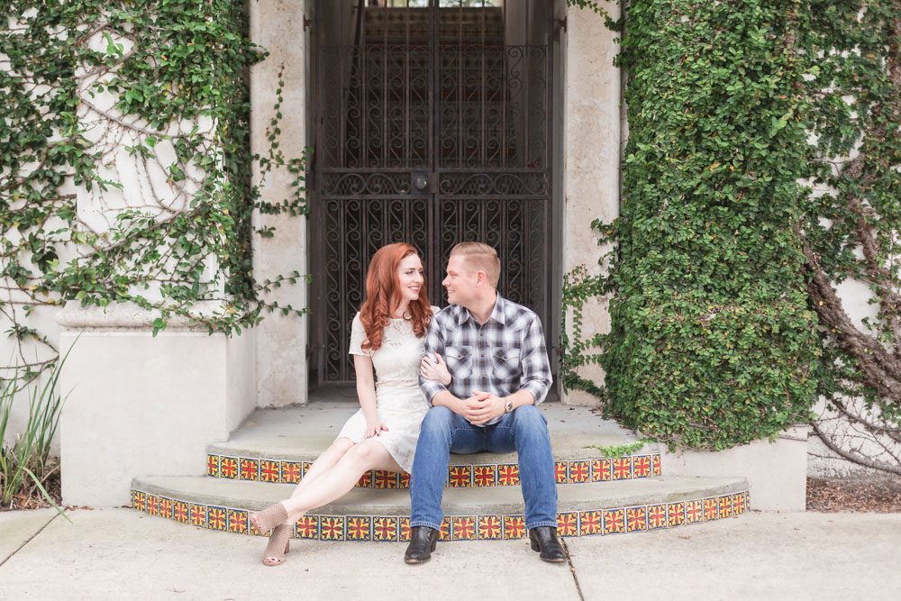 Engagement session in Winter Park Hannibal Sqaure captured by best Orlando wedding photographer