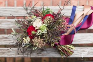 Stunning wild wedding bouquet by the flower studio in altamonte springs for an Orlando wedding at MIssion Inn