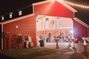 Rustic country wedding at a red barn in Sumterville Florida north of Orlando