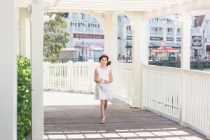 Intimate wedding ceremony at Disney's Sea Breeze Point captured by Orlando wedding photography and videography team
