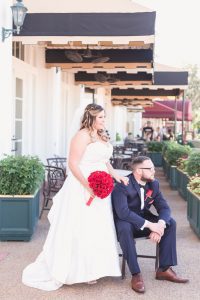 Beautiful wedding photography in Orlando at the Boardwalk Inn during a Disney wedding