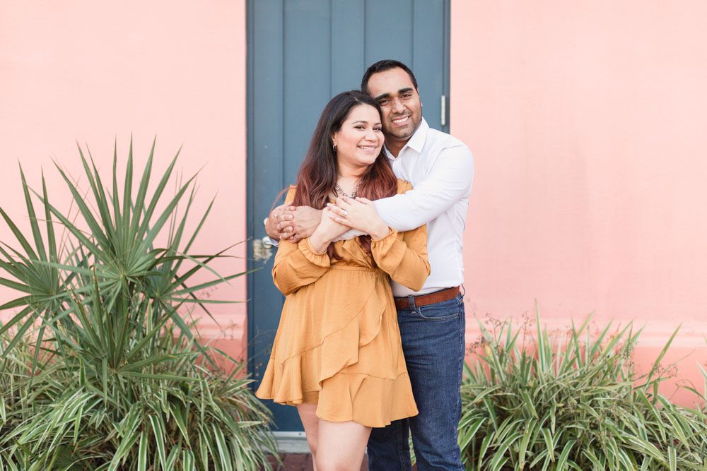 Orlando engagement photographer captures fun and colorful portraits in Celebration near Disney