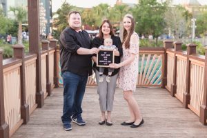 Orlando engagement photographer captures a surprise proposal in Disney Springs for a couple visiting Central Florida on vacation