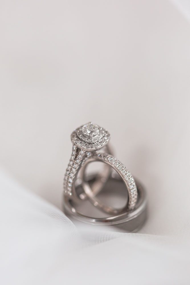 Close up of the wedding rings during this Orlando Florida wedding