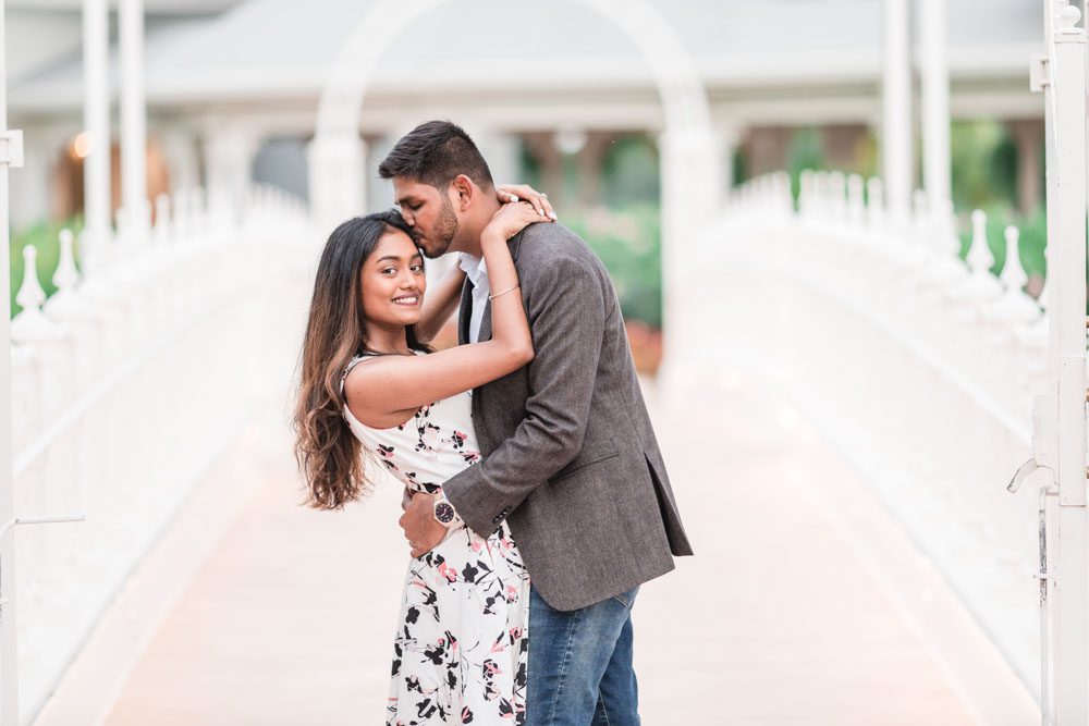 Orlando engagement photography session at the wedding pavilion at the Grand Floridian at Disney World