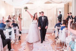 Wedding ceremony at the Crystal Ballroom Veranda in Orlando captured by top wedding photographer and videographer