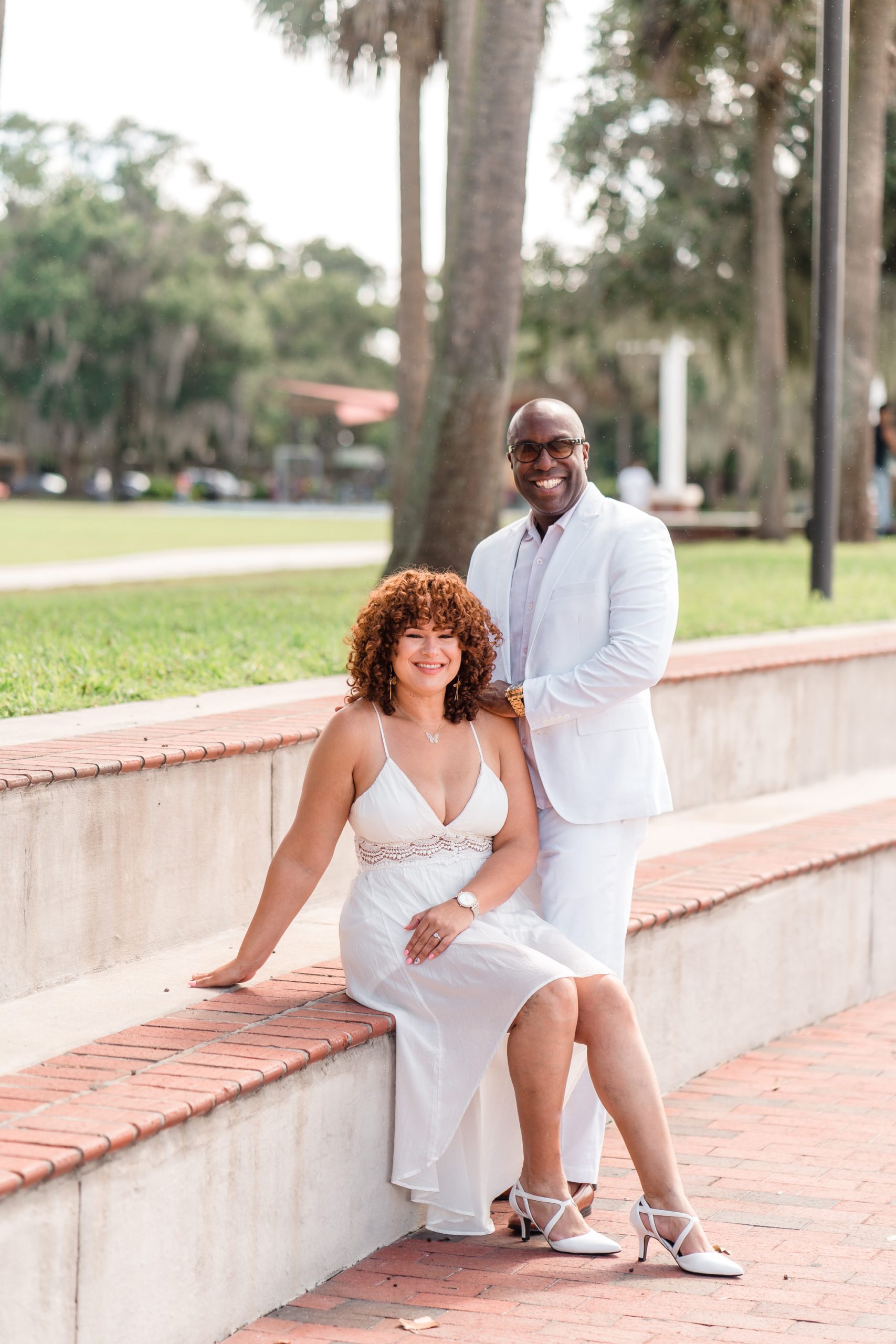 Engagement photography session at Kissimmee Lakefront Park
