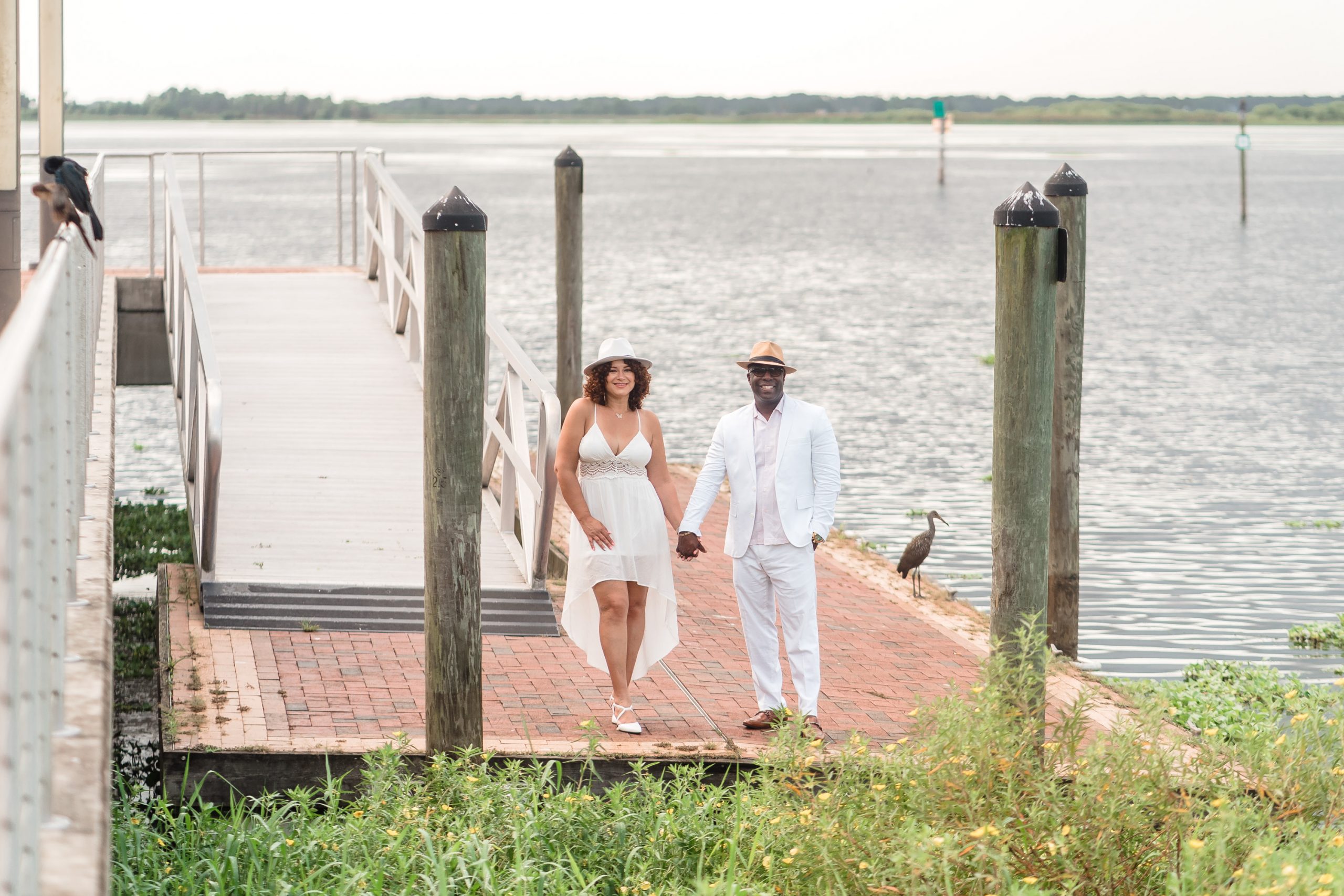 Engagement photography session at Kissimmee Lakefront Park