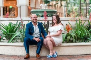 Gaylord palms indoor engagement session in Orlando
