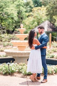 Engagement photo shoot at Leu Gardens in Orlando