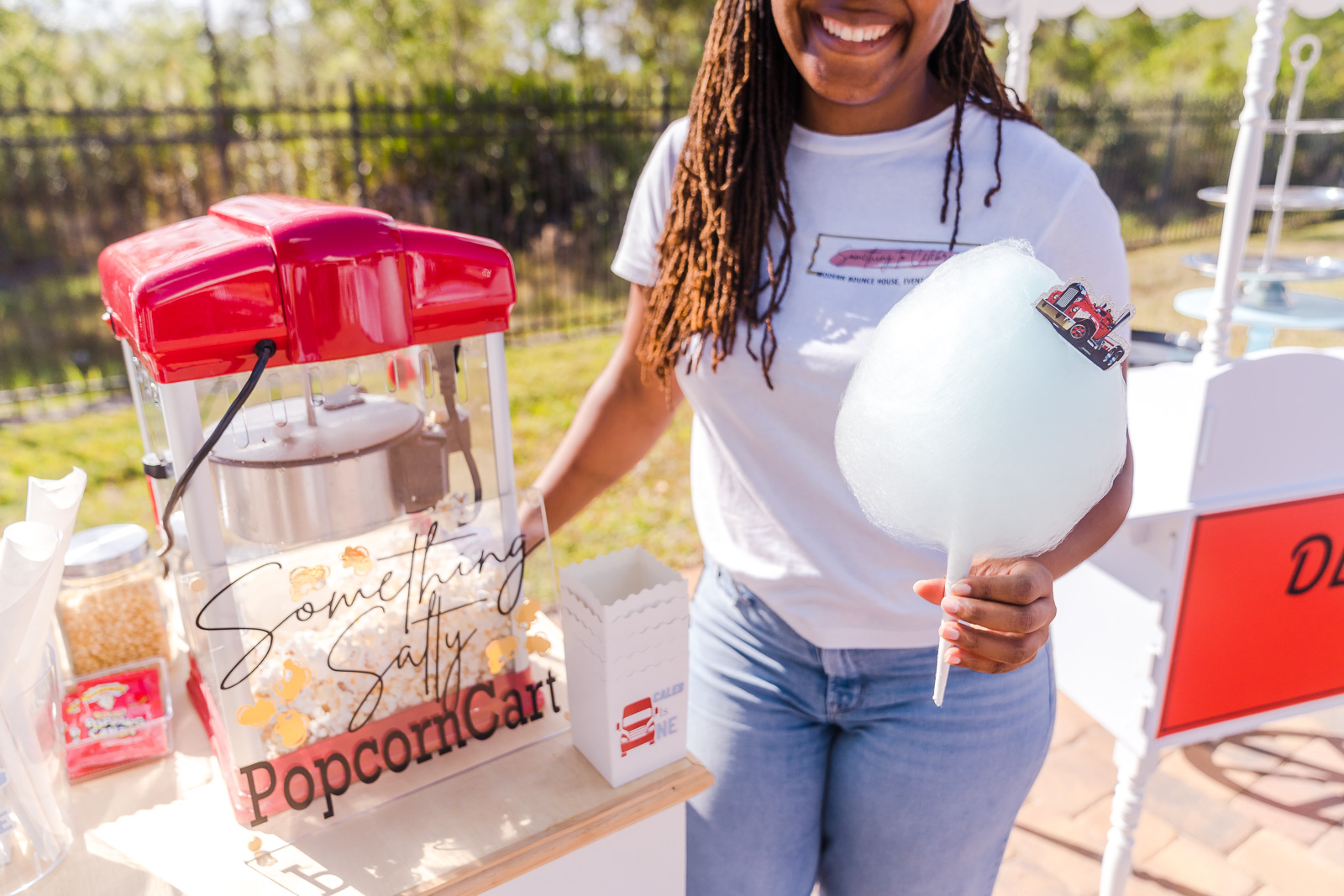 Cotton candy at a kids birthday party in Orlando captured by top event photographer and videographer