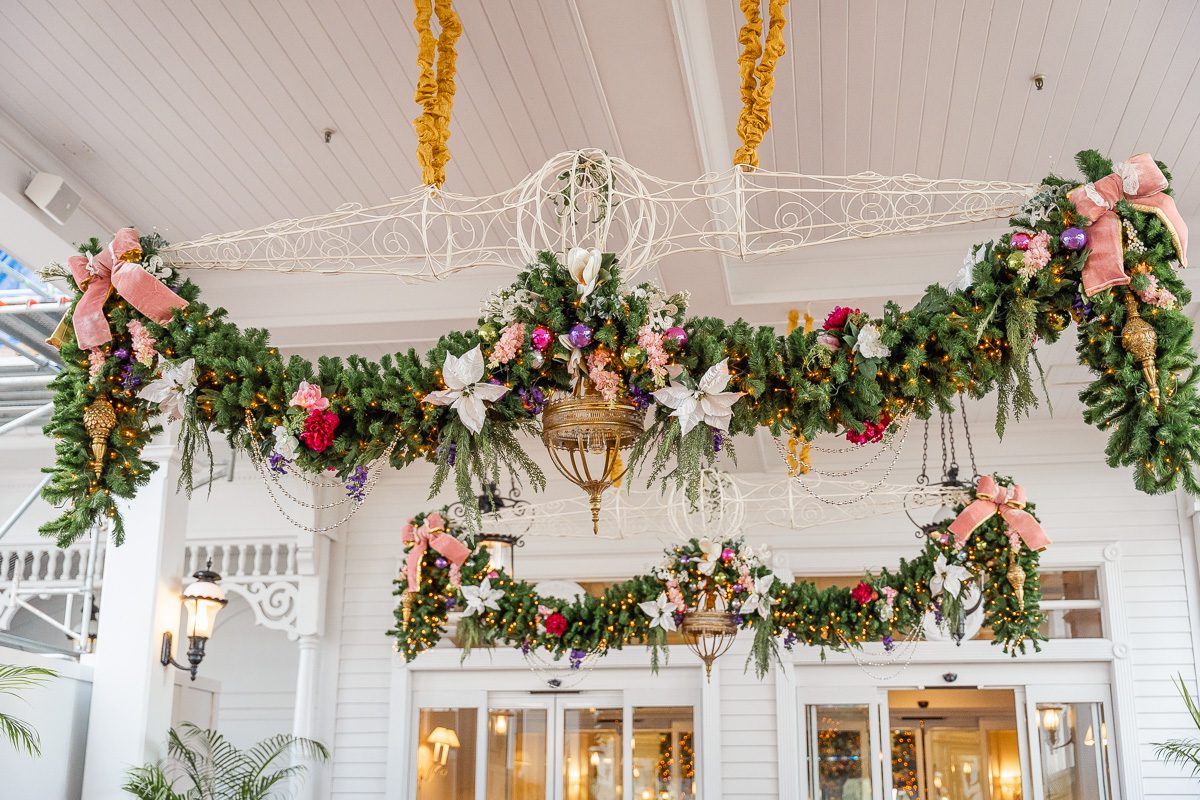 Christmas at the Grand Floridian Resort in Disney World for a whimsical wedding with top Orlando photographer and videographer