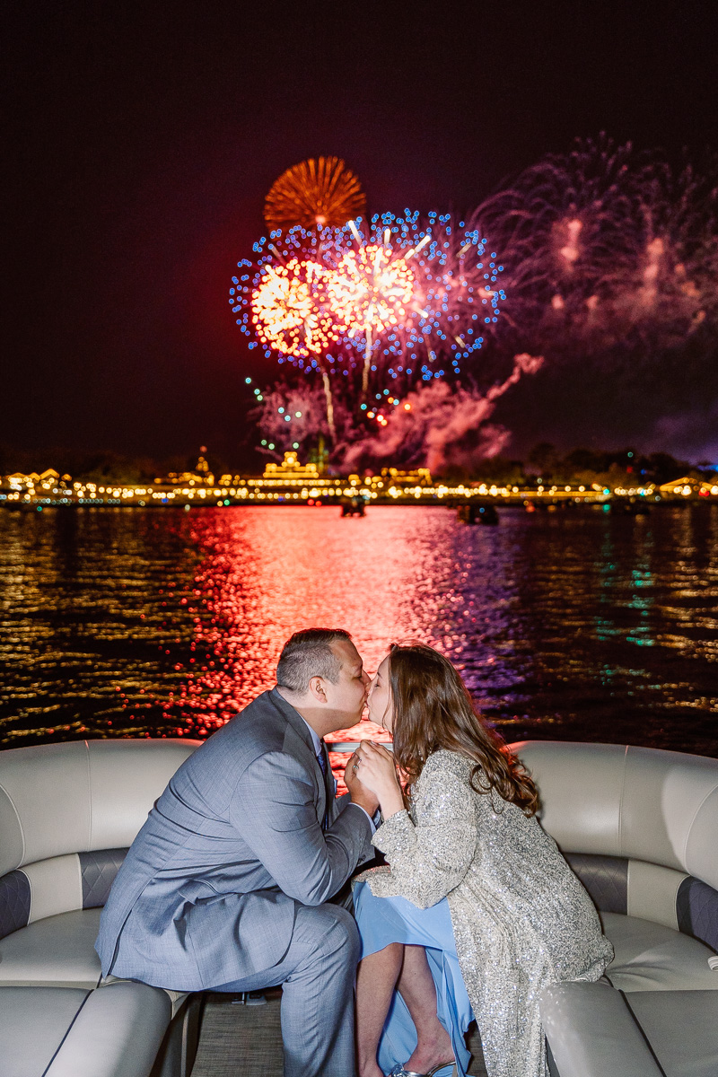 Disney proposal photographer captures surprise engagement with fireworks from Magic Kingdom in Orlando