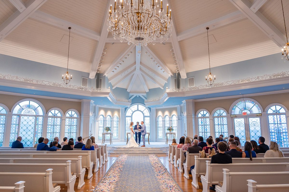 Disney's Wedding Pavilion venue for a Christmas wedding in Orlando Florida