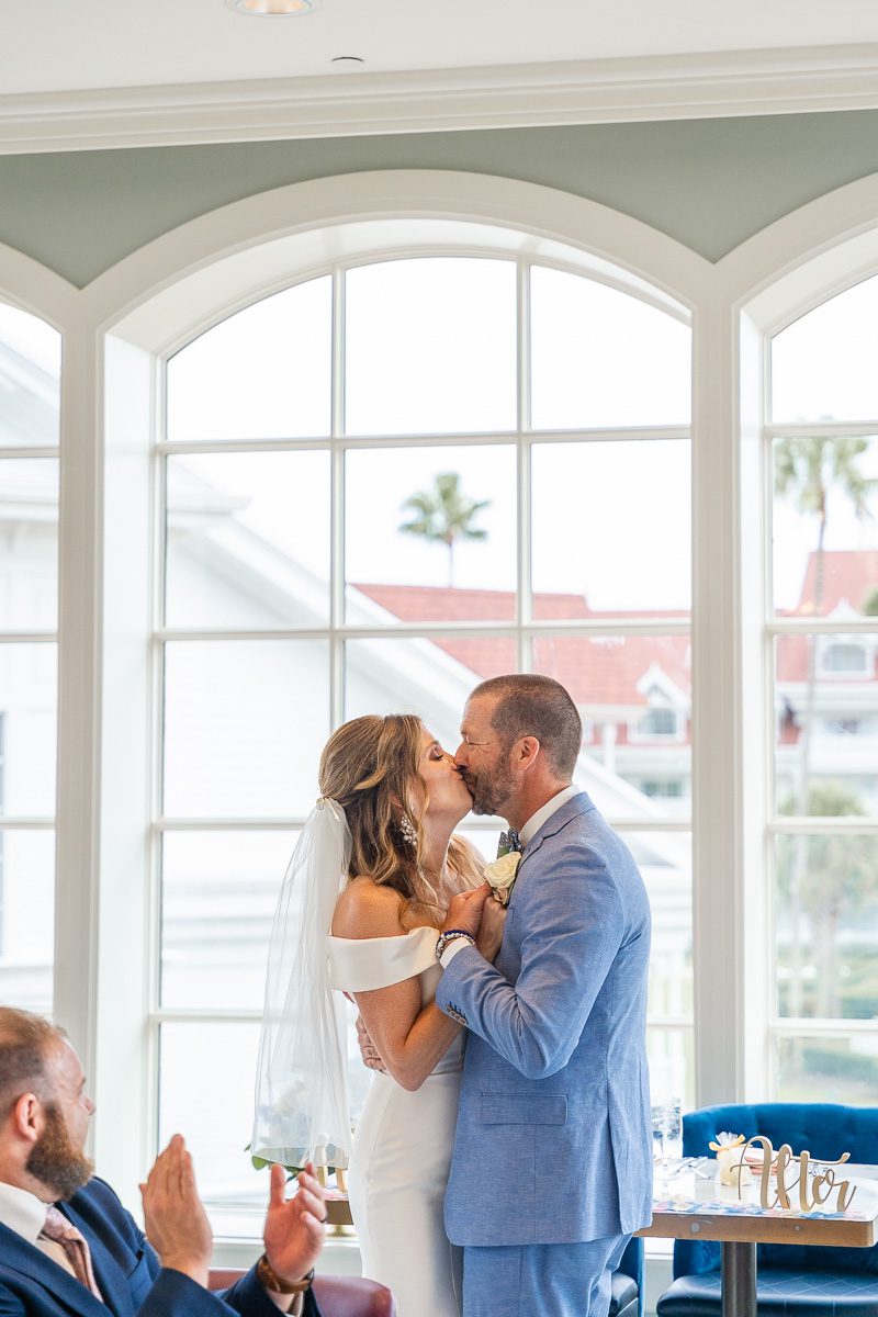 First dance at Wedding reception at Citricos in Grand Floridian captured by top Orlando wedding photographer