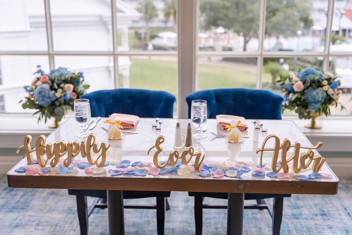 Citricos reception at Grand Floridian Resort by top Disney wedding photographer Elle