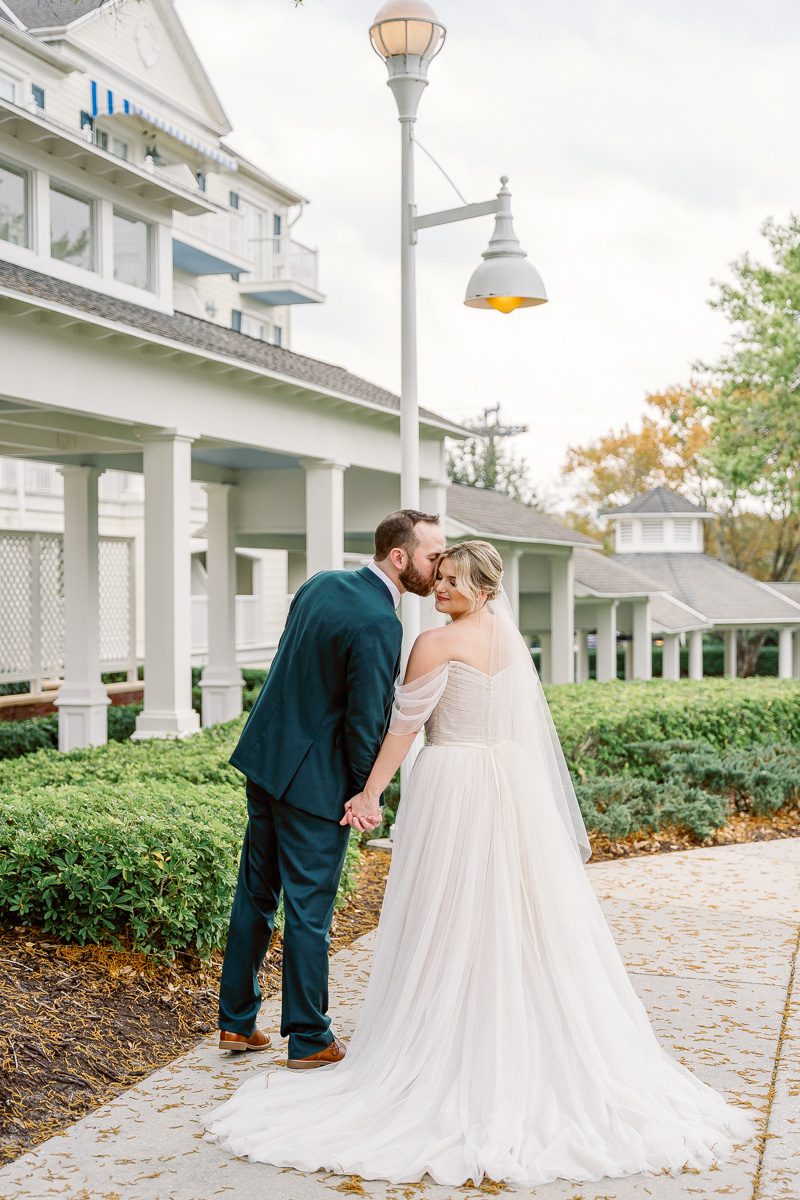 Romantic vibrant wedding at Disney Boardwalk Inn captured by top Disney photographer in Orlando