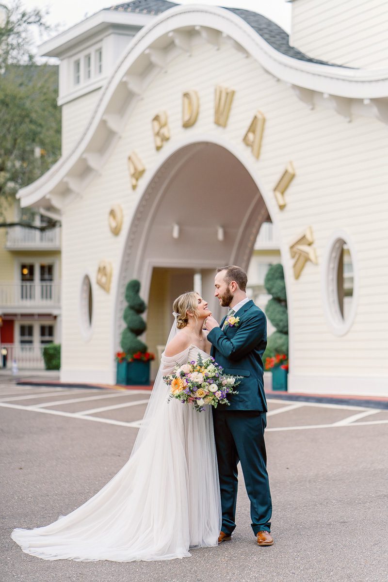 Disney wedding at Boardwalk Inn Resort by top Orlando wedding photography and videography experts