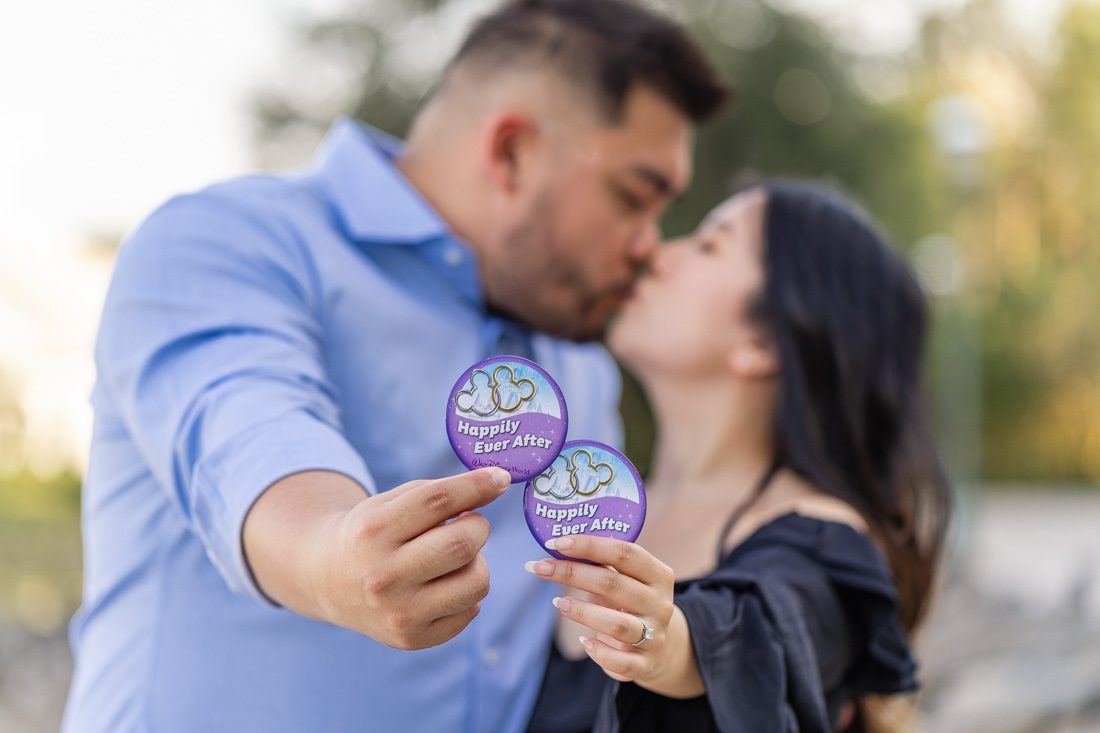 Cute and fun Disney engagement photo shoot by top Orlando photographer