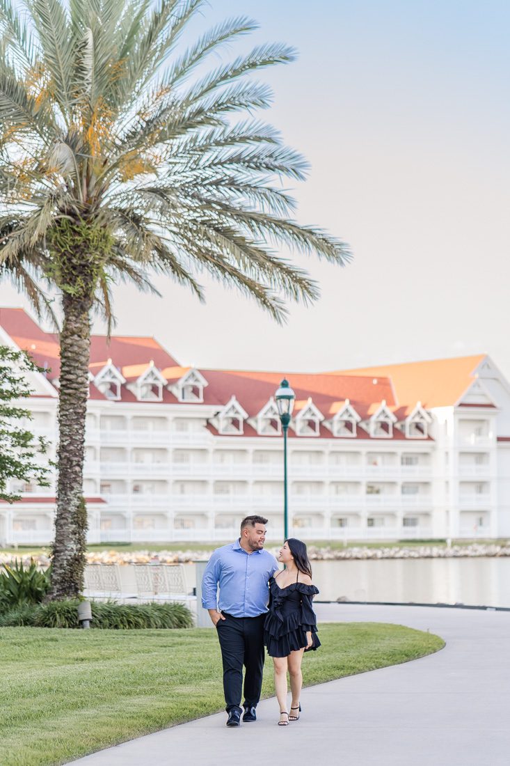 Cute and fun Disney engagement photo shoot by top Orlando photographer