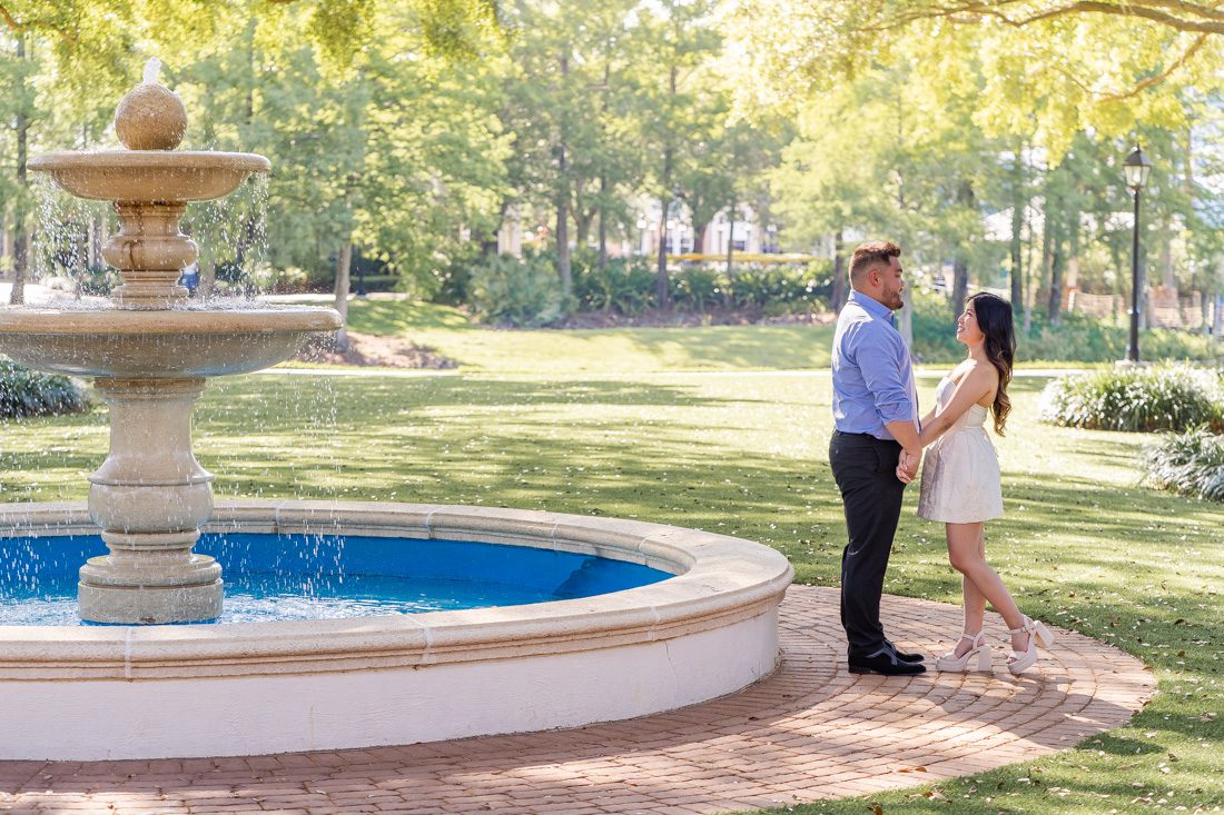 Engagement photo shoot at Disney's Port Orleans Riverside resort by top Orlando photographer and videographer