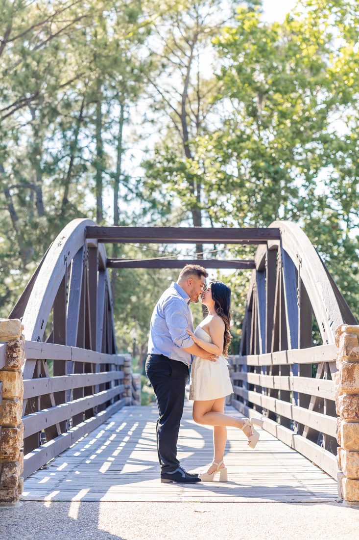 Romantic and fun engagement session by top Orlando photographer at Disney Port Orleans Riverside location