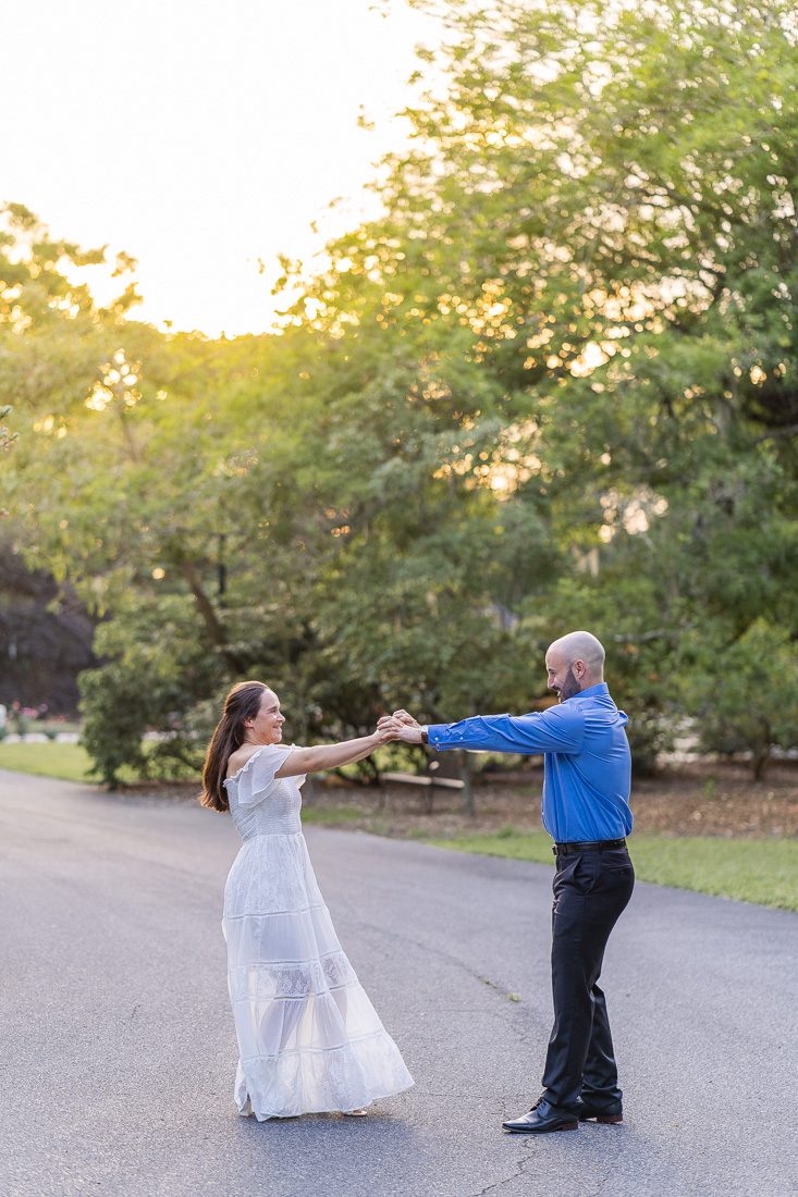 Engagement session at Leu Gardens in Orlando for a fun, romantic and playful photo shoot with top rated photographer Elle